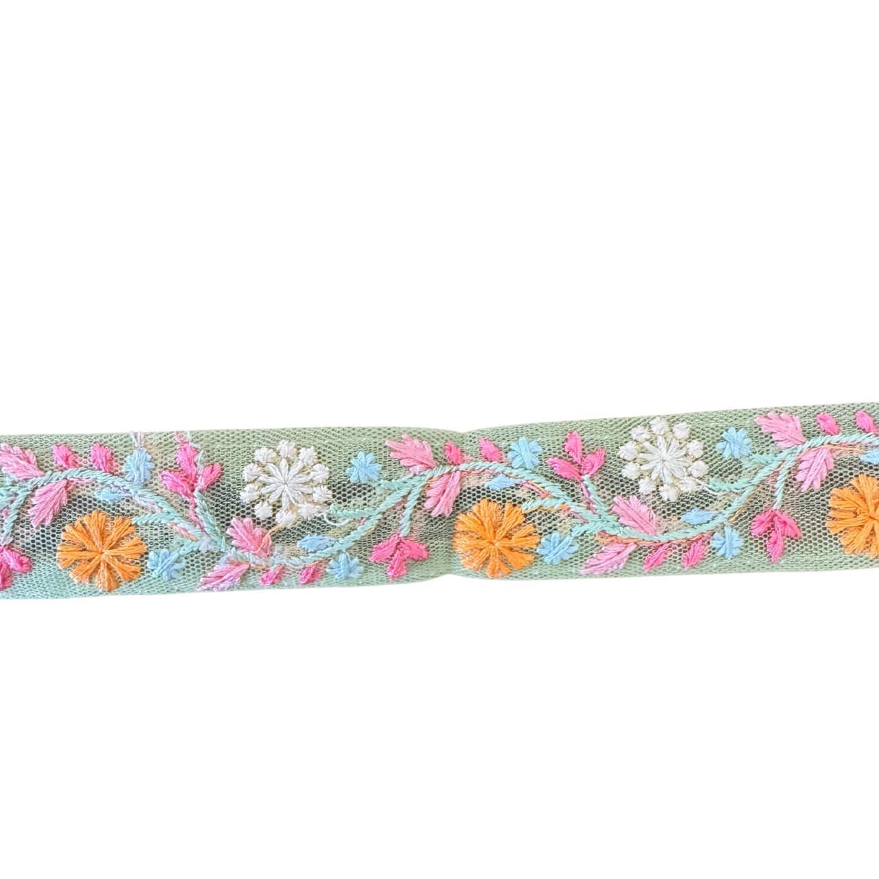 Pink & Orange Spring Flowers Ribbon