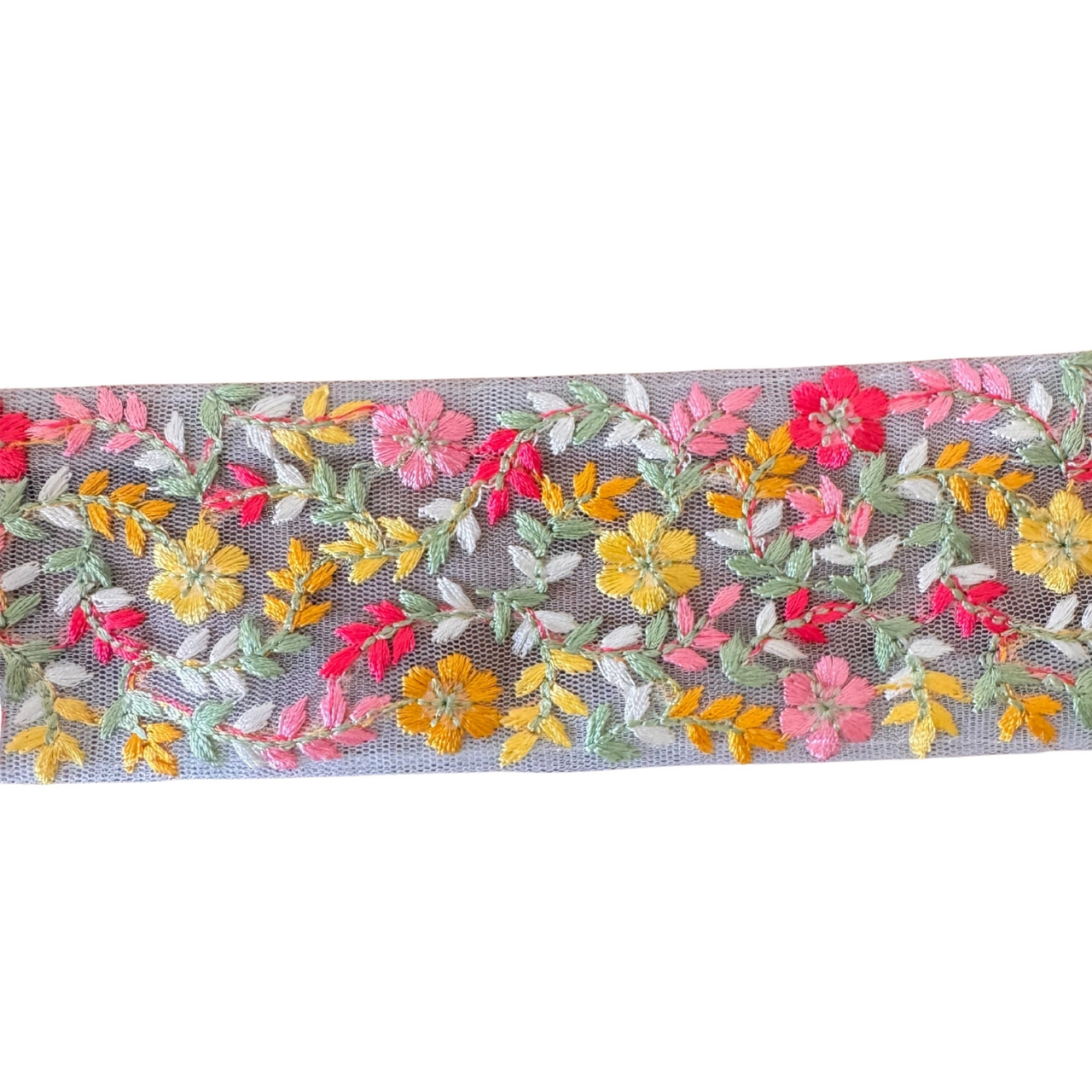 Yellow & Red Flower Ribbon