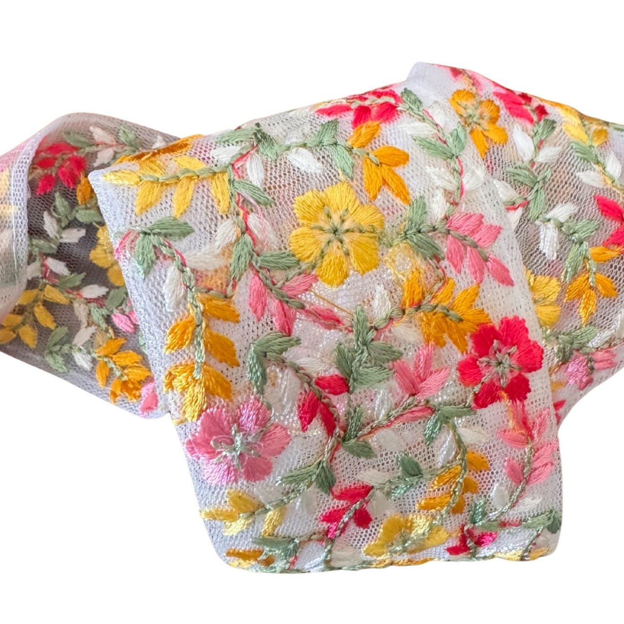 Yellow & Red Flower Ribbon