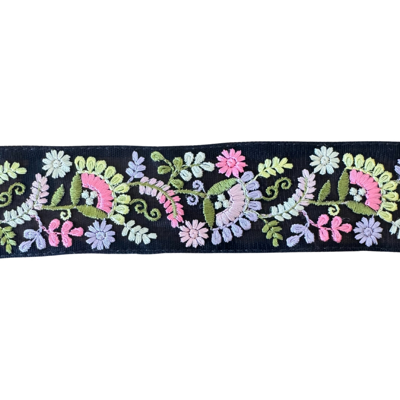 Black Ribbon With Spring Floral