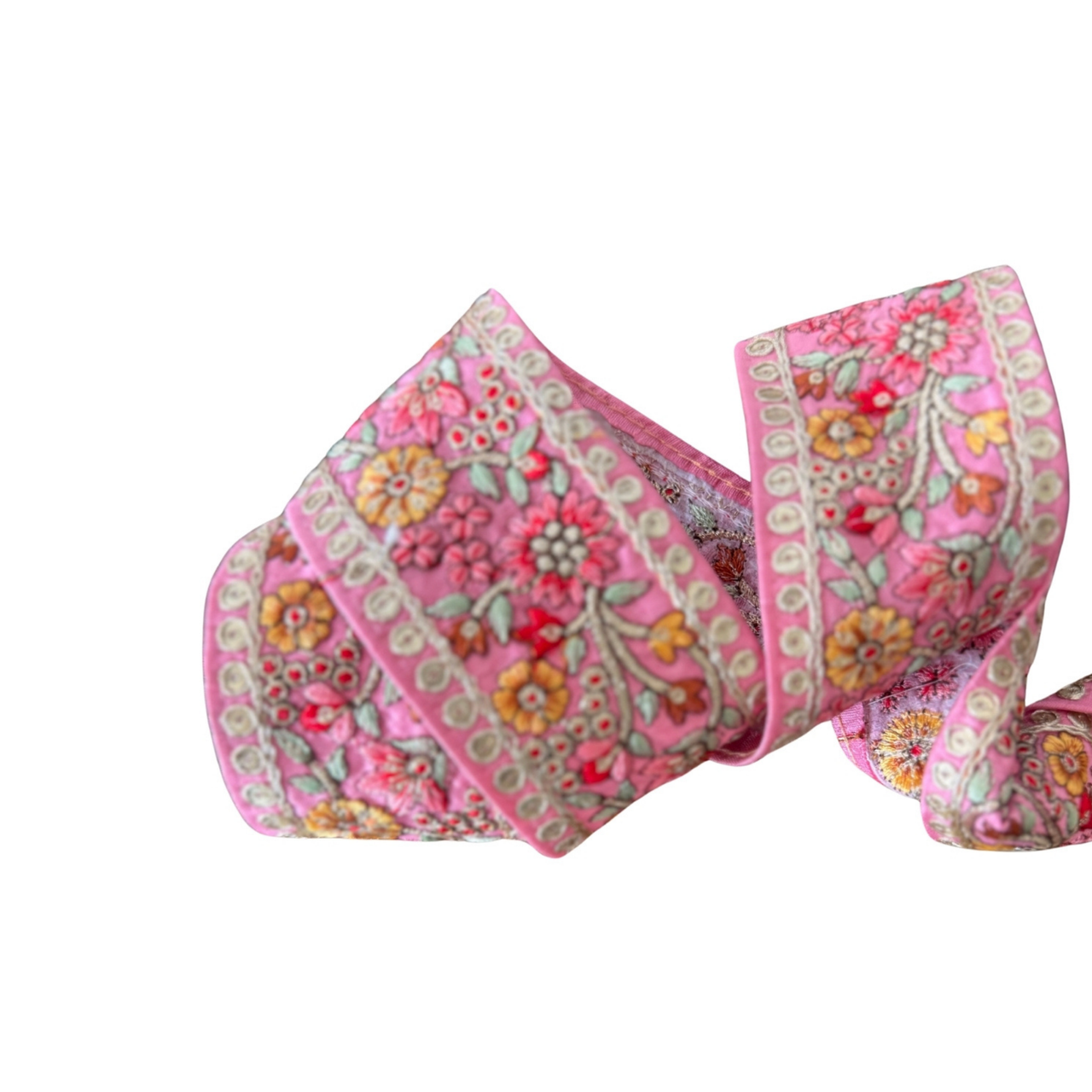 Pink & Red Spring Flowers Ribbon