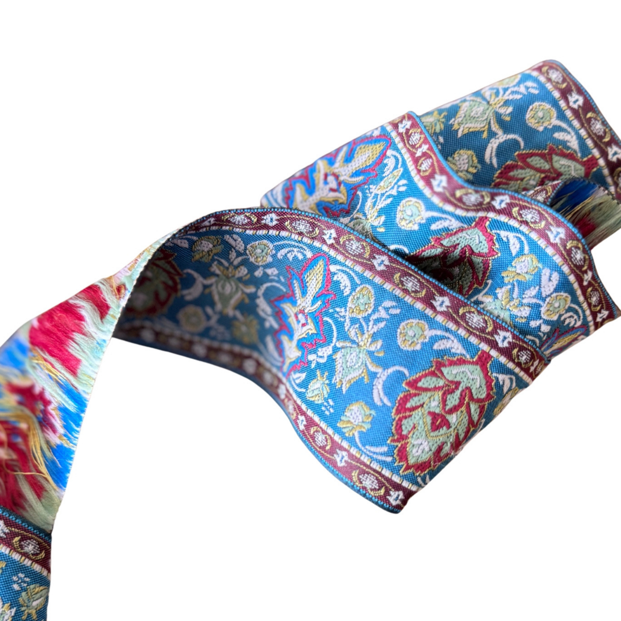 Blue & Red Pattern Ribbon