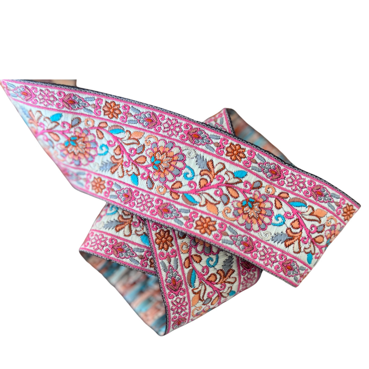 Orange & Pink Blossom Ribbon