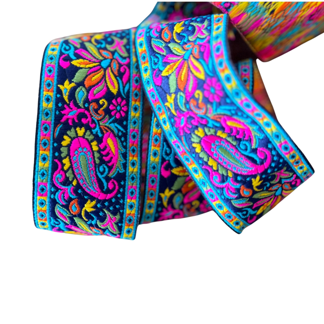 Bright Colourful Paisley Ribbon