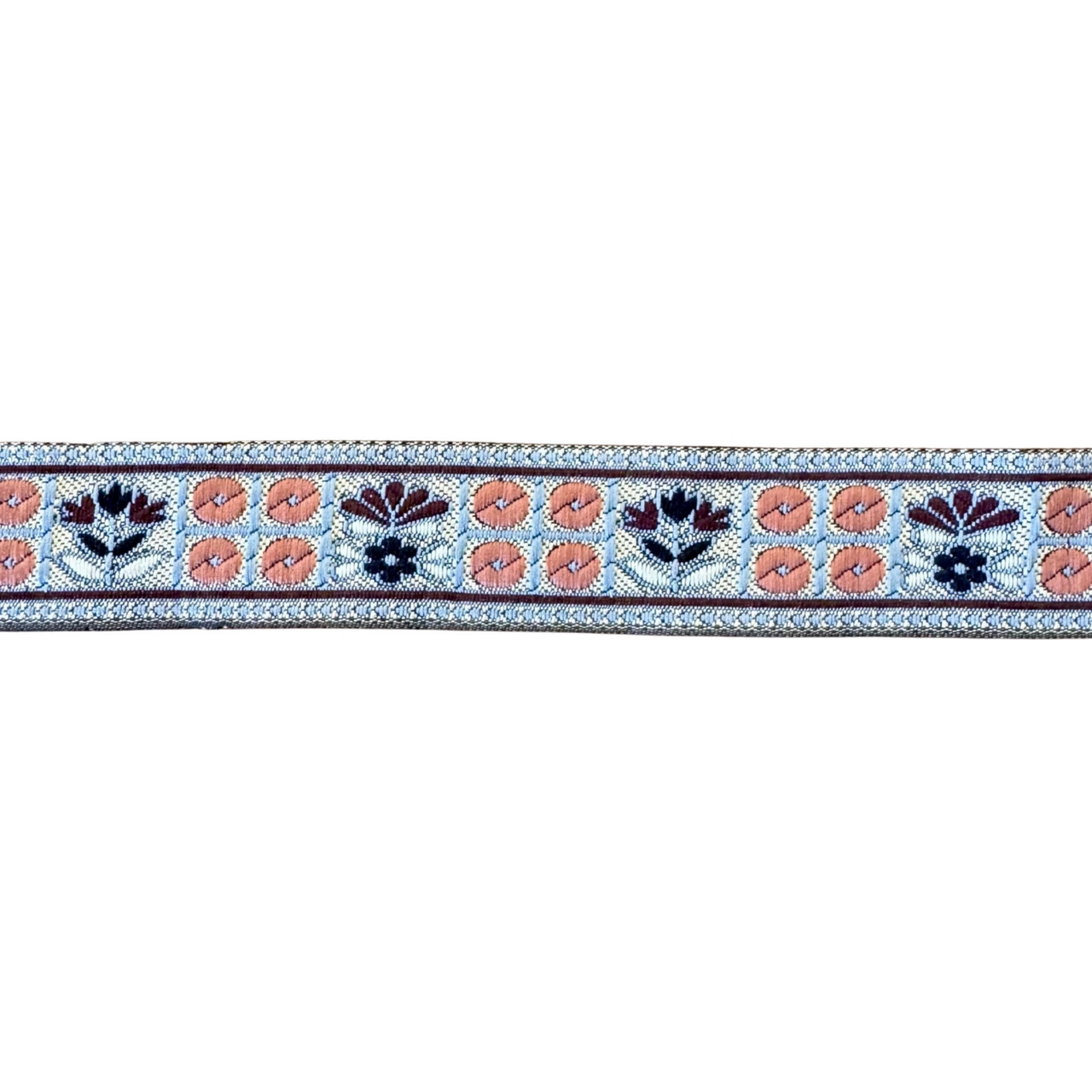 Bronze & Blue Pattern Ribbon