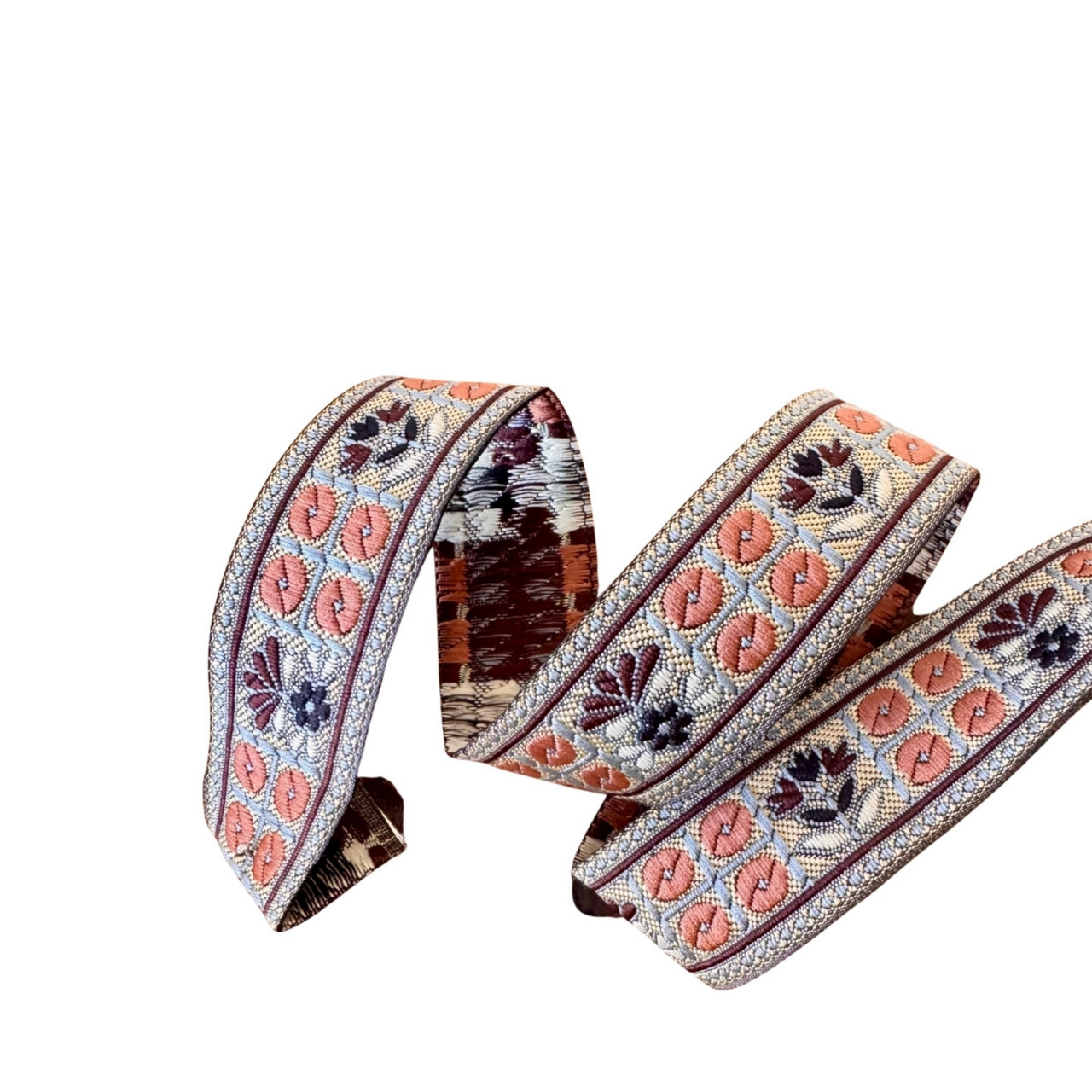 Bronze & Blue Pattern Ribbon