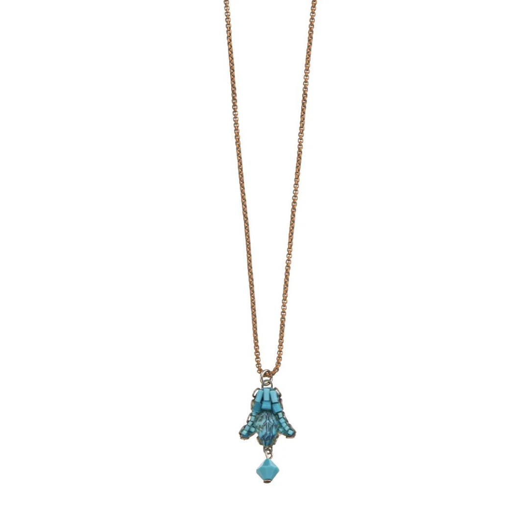 Ayala Bar Necklace - Turquoise Drop