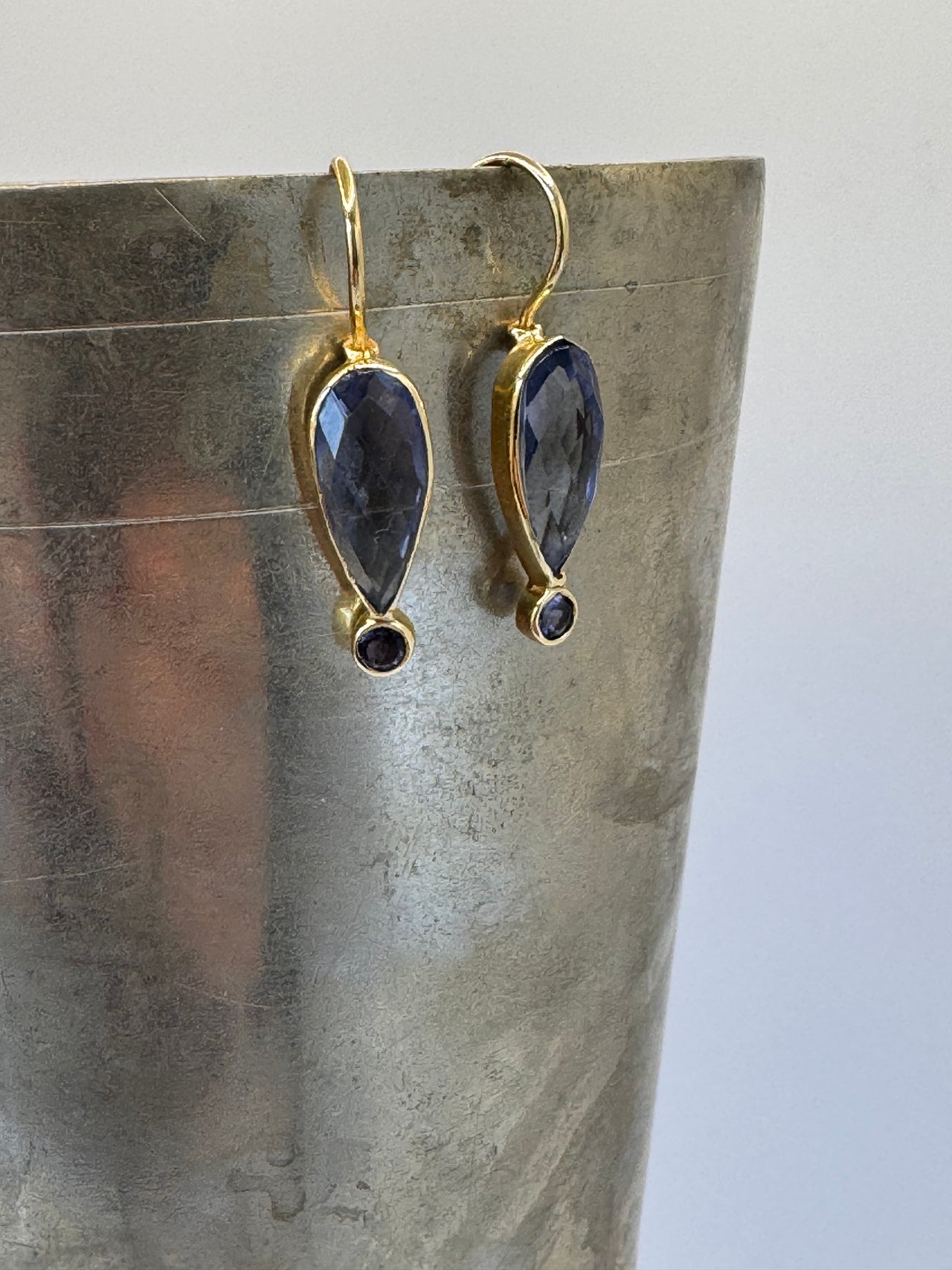 Amethyst Teardrop Earrings