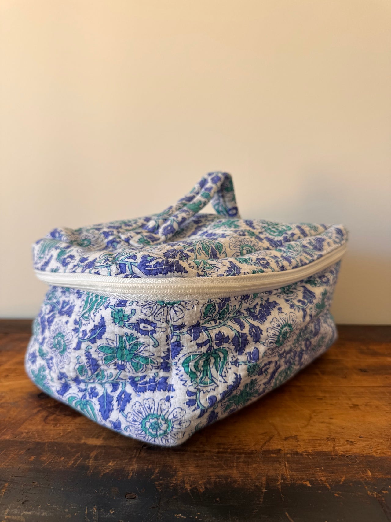 Makeup Bag - Blue Floral