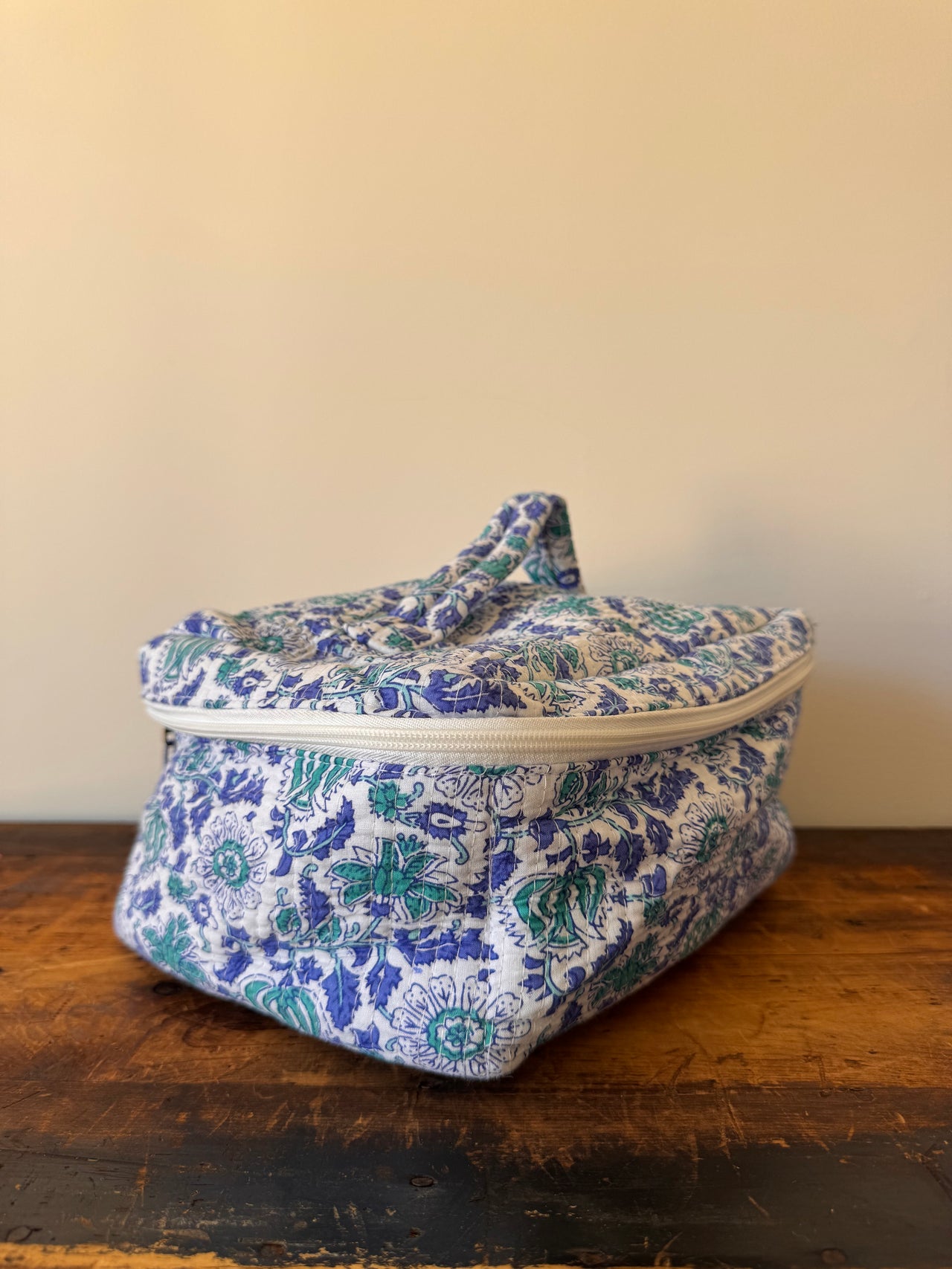 Makeup Bag - Blue Floral