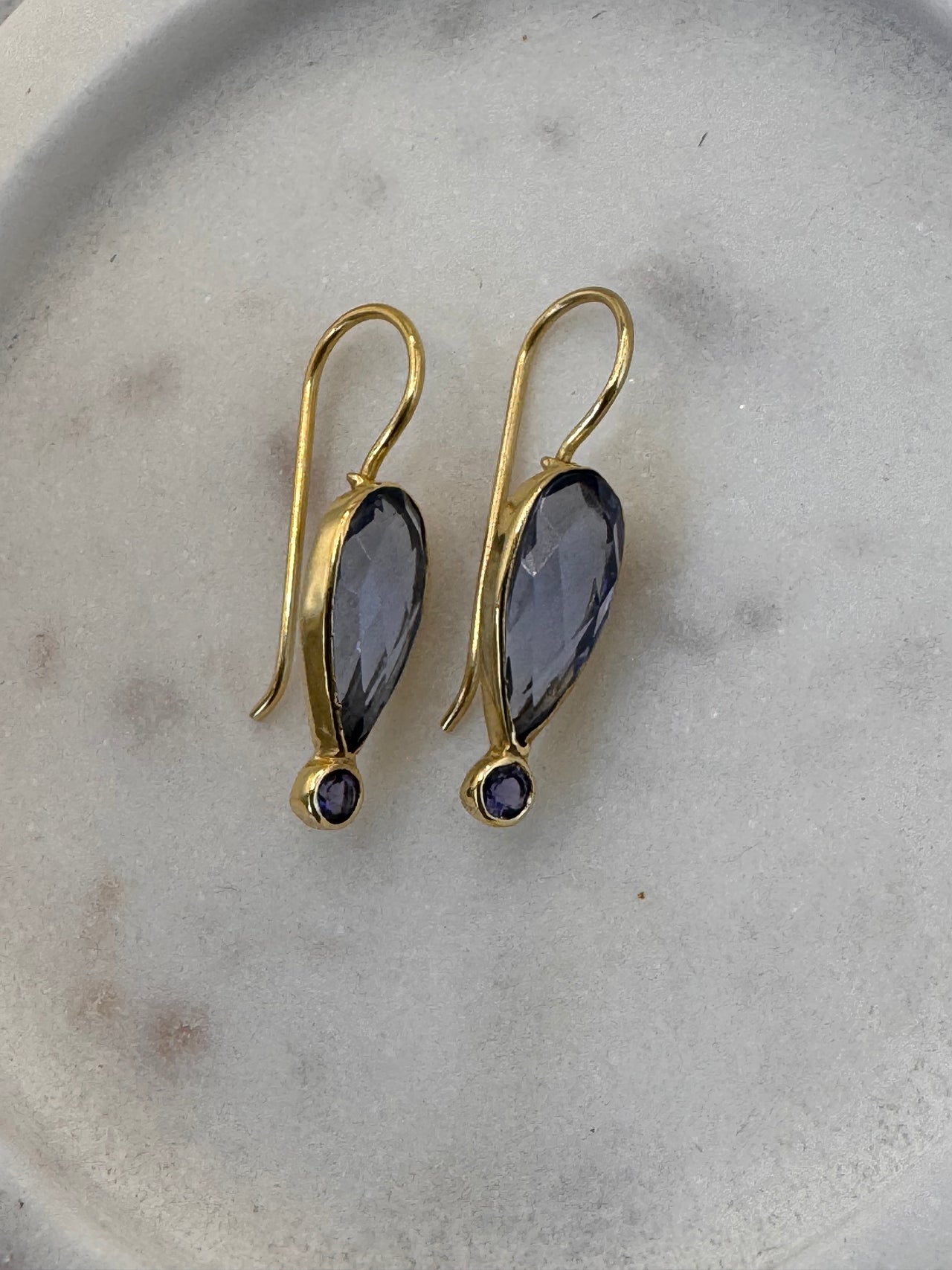 Amethyst Teardrop Earrings