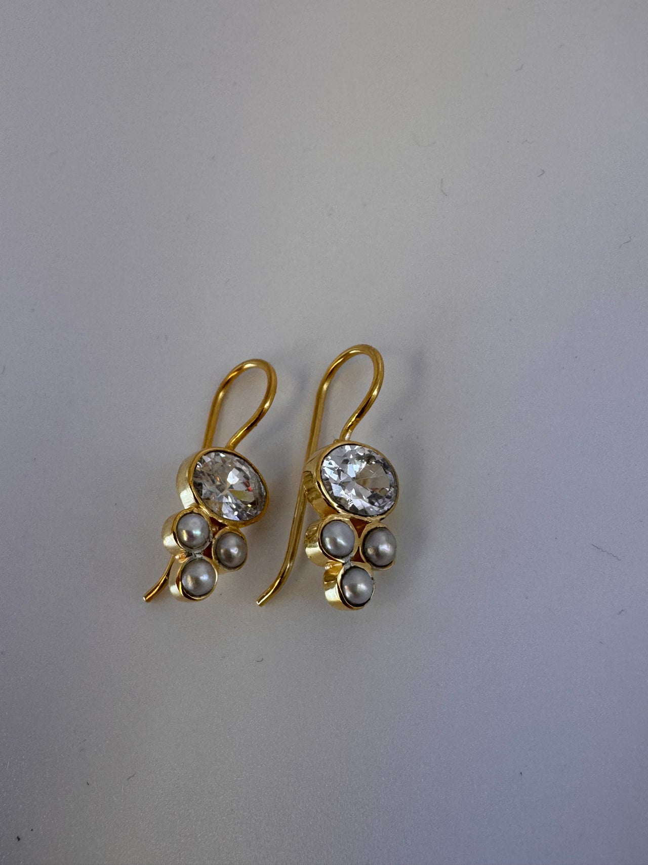 Crystal Pearl Earrings