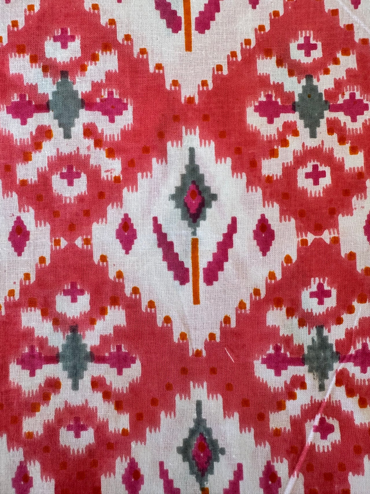 100% Cotton Fabric – Red Pattern