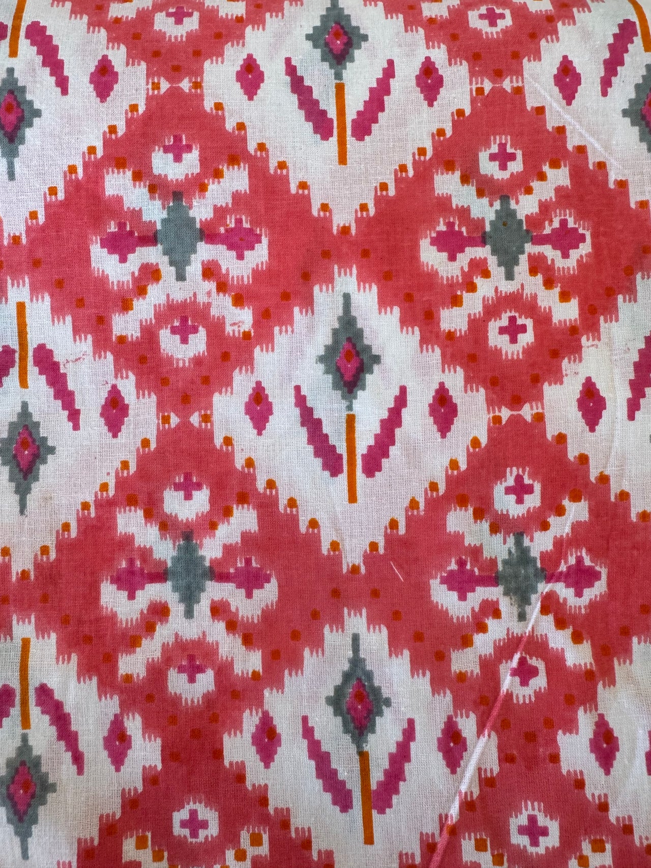 100% Cotton Fabric – Red Pattern