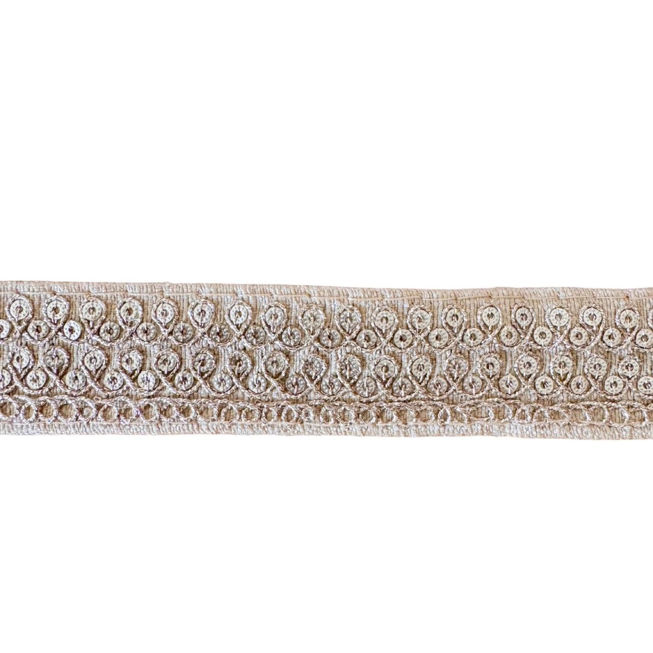 Pale Gold Sequin Ribbon