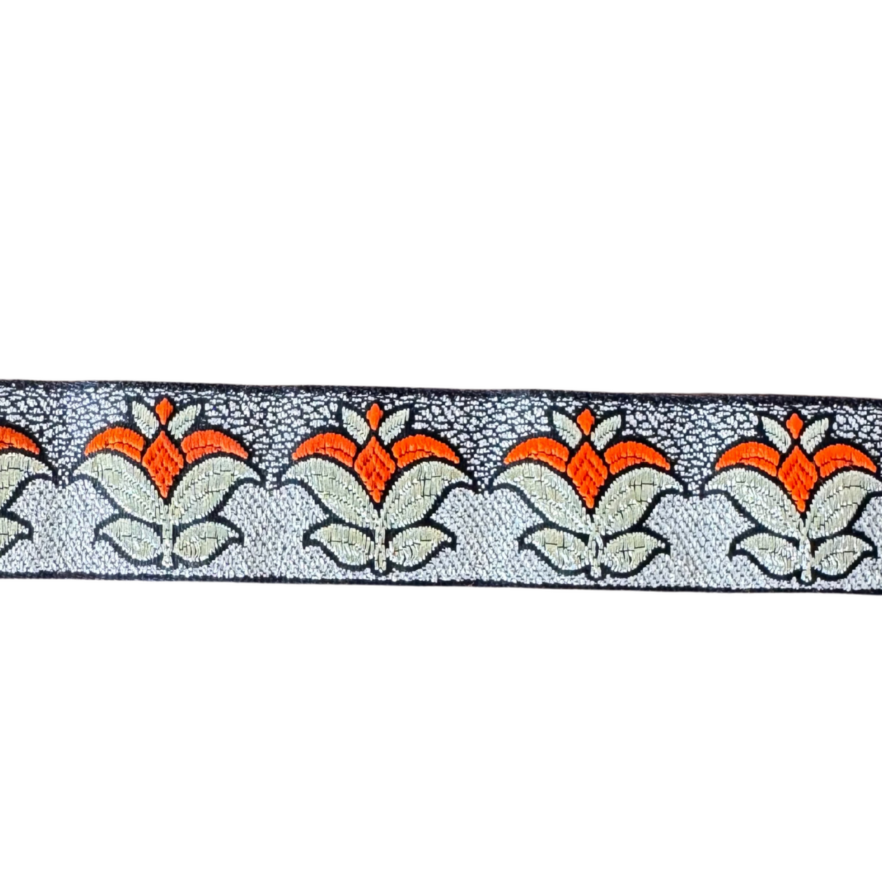 White & Orange Saffron Tulip Ribbon