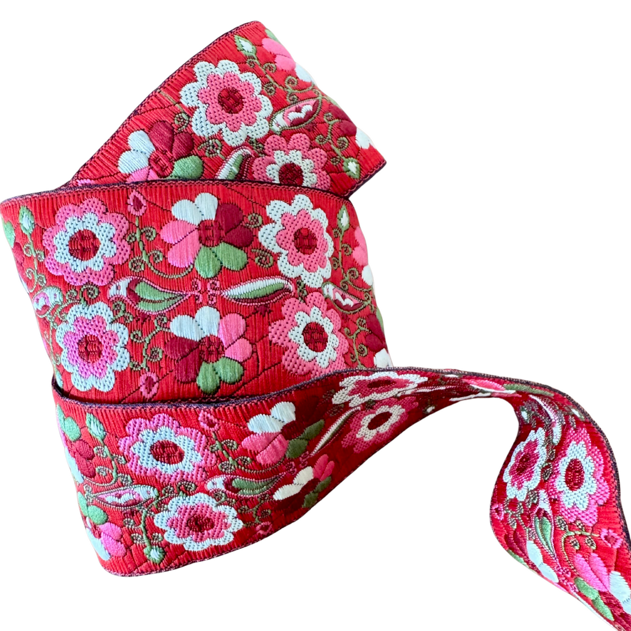 Red & Pink Wildflower Garden Ribbon