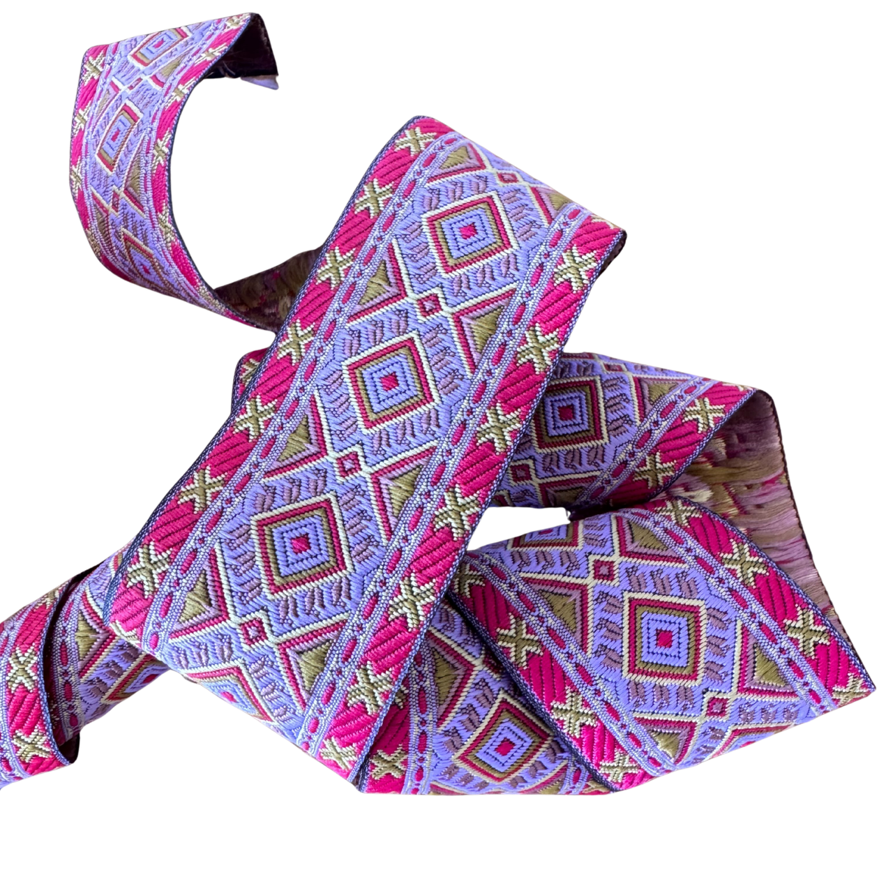 Mauve & Pink Geometric Ribbon