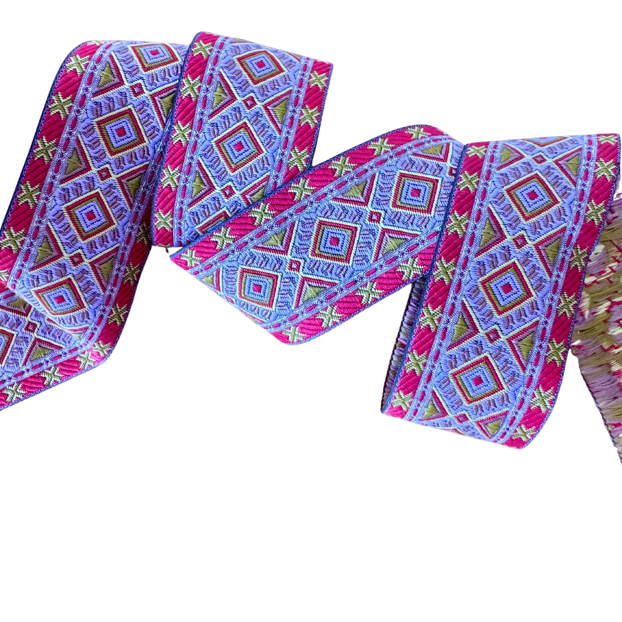 Mauve & Pink Geometric Ribbon