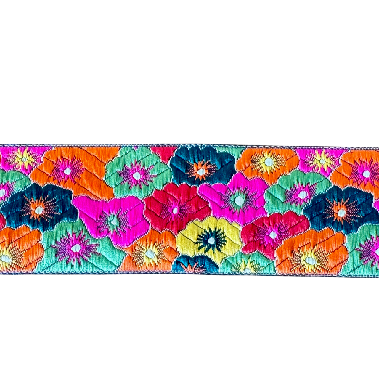Bright Rainbow Flowers Ribbon