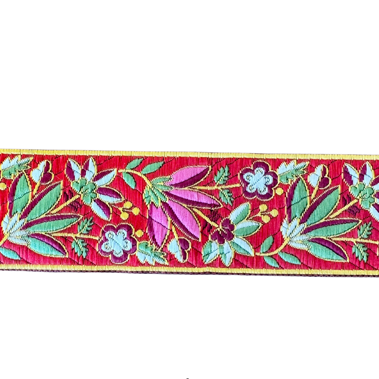Crimson Azure Bloom Ribbon